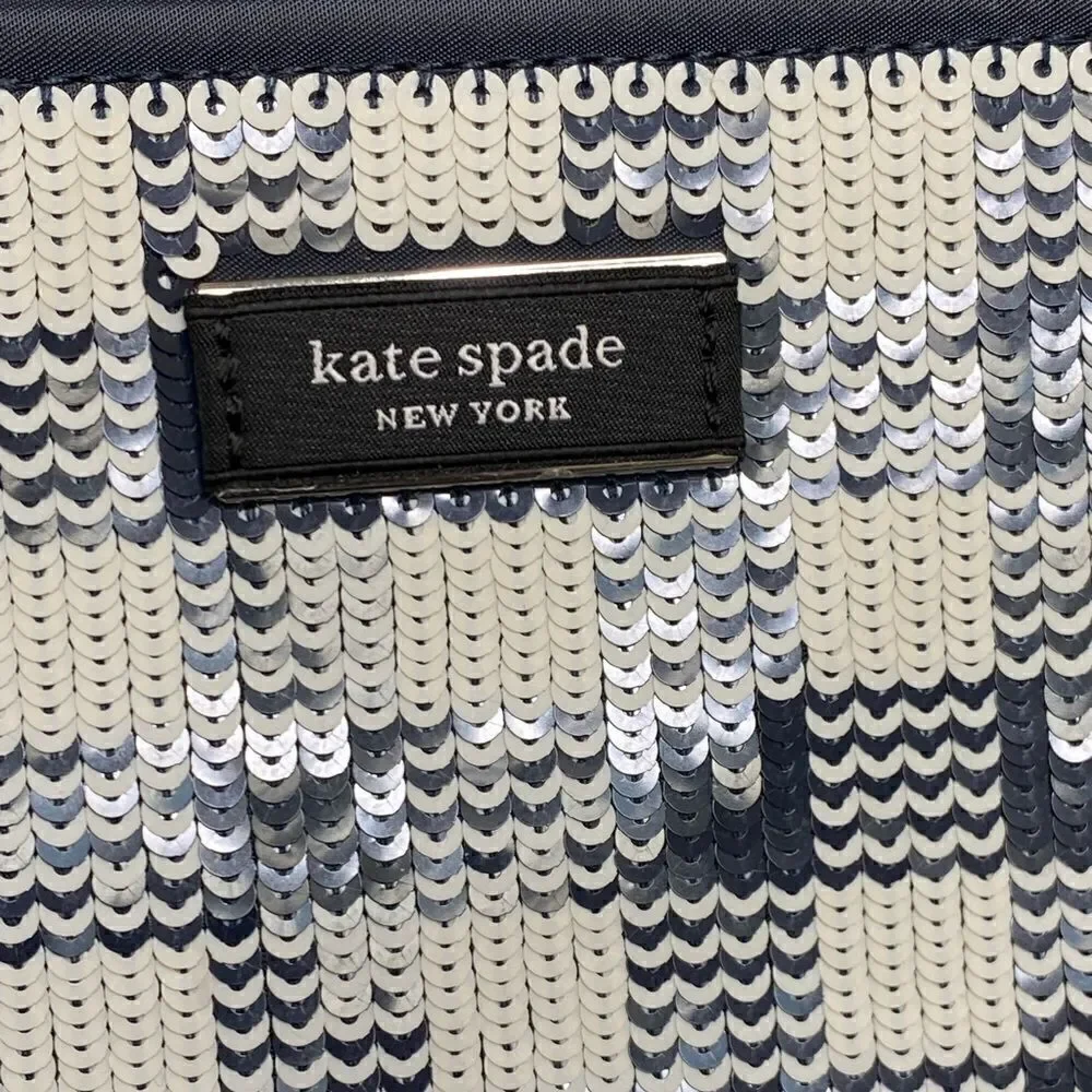 kate spade new york Sam Icon Small Gingham Sequin Embellished Tote